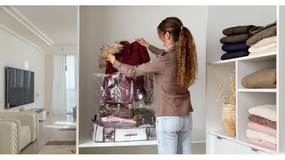 Organizer per vestiti sottovuoto/rinforzato in tessuto 65x50x15,5 cm Life – Compactor