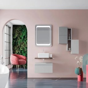 Mobile da bagno sotto lavabo Ofset rovere chiaro L 60 x H 60 x P 48 cm, lavabo non incluso