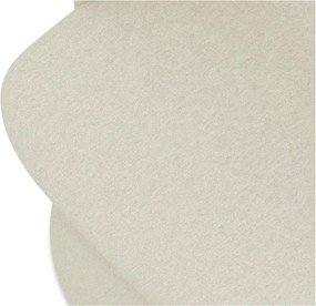 Sedia da pranzo color crema in imbottito Kalo – Makamii