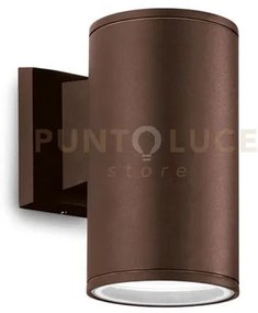 Ges1005- applique in alluminio 1 luce attacco e27 colore ruggine ip65