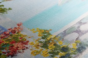 Stampa su tela – Casetta sul mare
