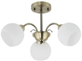 Lampadario a stelo NESTOR 3xE27/40W/230V ottone