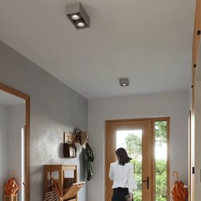 Sollux SL.0884 - Plafoniera QUATRO 2xGU10/40W/230V calcestruzzo