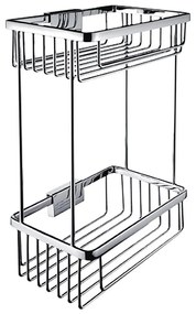 NIMCO Ki 14017D-26 - Mensola a muro per doccia a due livelli KIBO cromo lucido