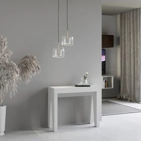 Consolle NAXY Bianco Frassino allungabile a 300 cm