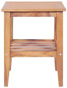 Tavolino da caffè 40x40x50 cm quadrato legno massello di teak