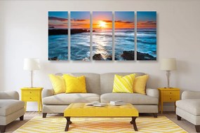 Quadri 5 pezzi – Tramonto romantico