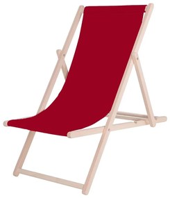 Lettino da giardino bordeaux/faggio