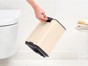 Cestino per la spazzatura beige in acciaio con pedale 4 l Bo – Brabantia