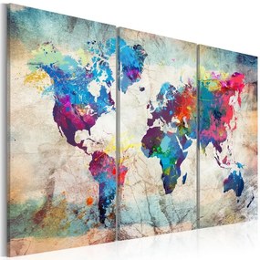 Quadro World Maps: Modern Style