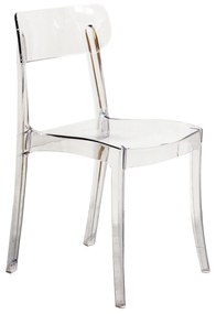 JYN - sedia di design moderno in polipropilene trasparente