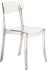 JYN - sedia di design moderno in polipropilene trasparente