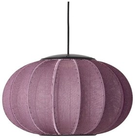 Knit-Wit 45 Oval LED Lampada a Sospensione Burgundy - Made By Hand