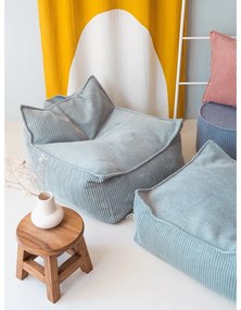 Pouf a sacco per bambini color menta con rivestimento in velluto a coste Chair – Wigiwama