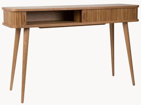 Consolle in legno con ante scorrevoli e frontale scanalato Barbier