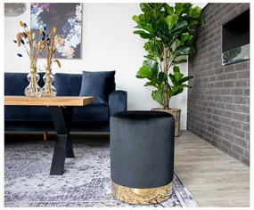 Pouf Gamby nero, ø 34 cm - House Nordic