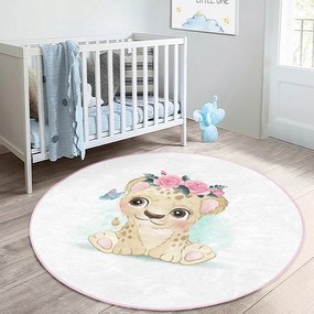 Tappeto bianco per bambini ø 120 cm Comfort - Mila Home