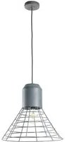 4894/Sb - Lampadario In Sospensione Jerry Aperta Col. Grigio Urban