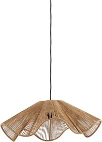 Lampada a sospensione in colore naturale con paralume in juta ø 48 cm Fodara - Light &amp; Living