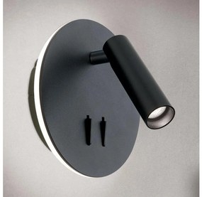 Orion WA 2-1467 - Luce Spot da parete a LED LENNY LED/6W/230V + LED/3W nero