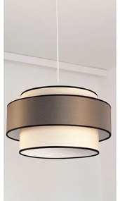 Lampadario a sospensione con filo GRACE 1xE27/60W/230V diametro 40 cm color crema/marrone