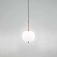 Lampadario In Metallo Contemporaneo Cirro Bianco Led Diffusore Ovale