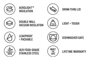 Tazza termica verde da 350 ml AeroLight Transit - Stanley