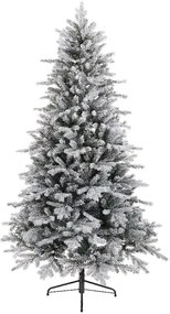 Albero di Natale artificiale innevato Cervino Frost verde H 210 cm x Ø 127 cm