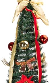 Aigostar - Albero di Natale LED da esterno 100xLED/230V 1,5m IP44 rosso bianco freddo