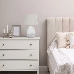 Rabalux 74227 - Lampada da tavolo APOLONIA 1xE27/40W/230V bianco