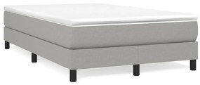 Giroletto A Molle Con Materasso Grigio Chiaro 120x190cm Tessuto /