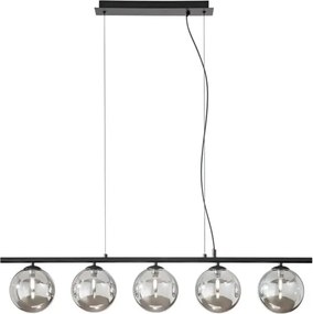 Lampadario Glamour Honey nero paralume nero 5x G9 LUCE AMBIENTE DESIGN