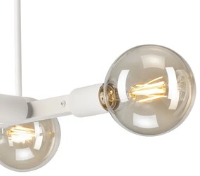 Lampadario a sospensione con supporto rigido ASTRID 4xE27/60W/230V bianco