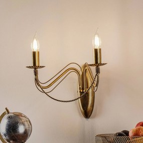 EMIBIG LIGHTING Applique Tori K2 a forma di candelabro, oro