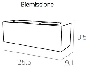 Applique Moderna Area Metallo Sabbia Metallo 4 Luci Gx53