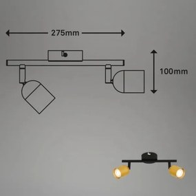 Briloner 2145-027 - Faretto 2xGU10/9W/230V