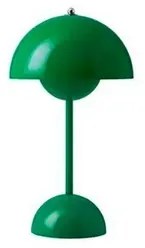 Flowerpot VP9 Lampada da Tavolo Portatile Signal Green - &Tradition