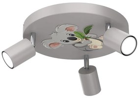 Luce Spot per bambini FUN 3xGU10/8W/230V grigio/koala