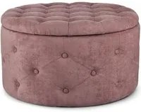 Pouf Cont. P.Scarpe Ernestine Dark Rose