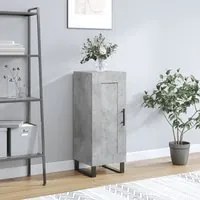 Credenza Grigio Cemento 34,5x34x90 cm in Legno Multistratocod mxl 79978