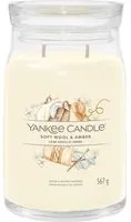 Soft Wool & Amber candela in giara grande Yankee Candle