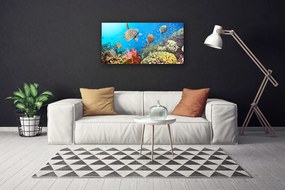 Stampa quadro su tela Paesaggio della barriera corallina 100x50 cm