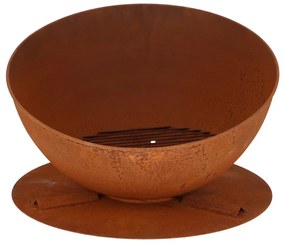 Caminetto con decoro arrugginito Moon - Esschert Design