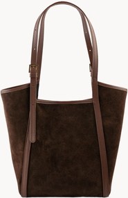 Borsa a mano in camoscio fatta a mano Grand Olmo