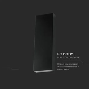 Applique a LED da esterno LED/8W/230V 4000K IP65 nero