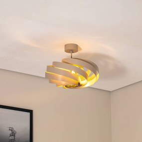 Euluna Plafoniera Vento, beige, Ø 50 cm