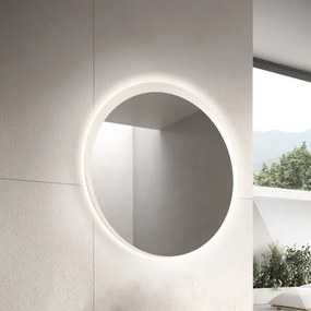 Specchio da bagno tondo Retroilluminato a Led 90 cm