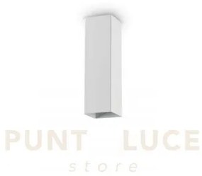 Look square lampada da soffitto 1 luce attacco gu10 6x20cm bianco