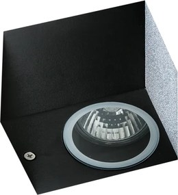 Azzardo AZ4267 - Applique da esterno RIMINI 1xGU10/35W/230V IP54 quadrato