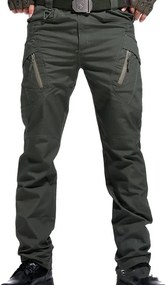 Pantaloni da lavoro varie taglie con motivo mimetico, Green / 4XL